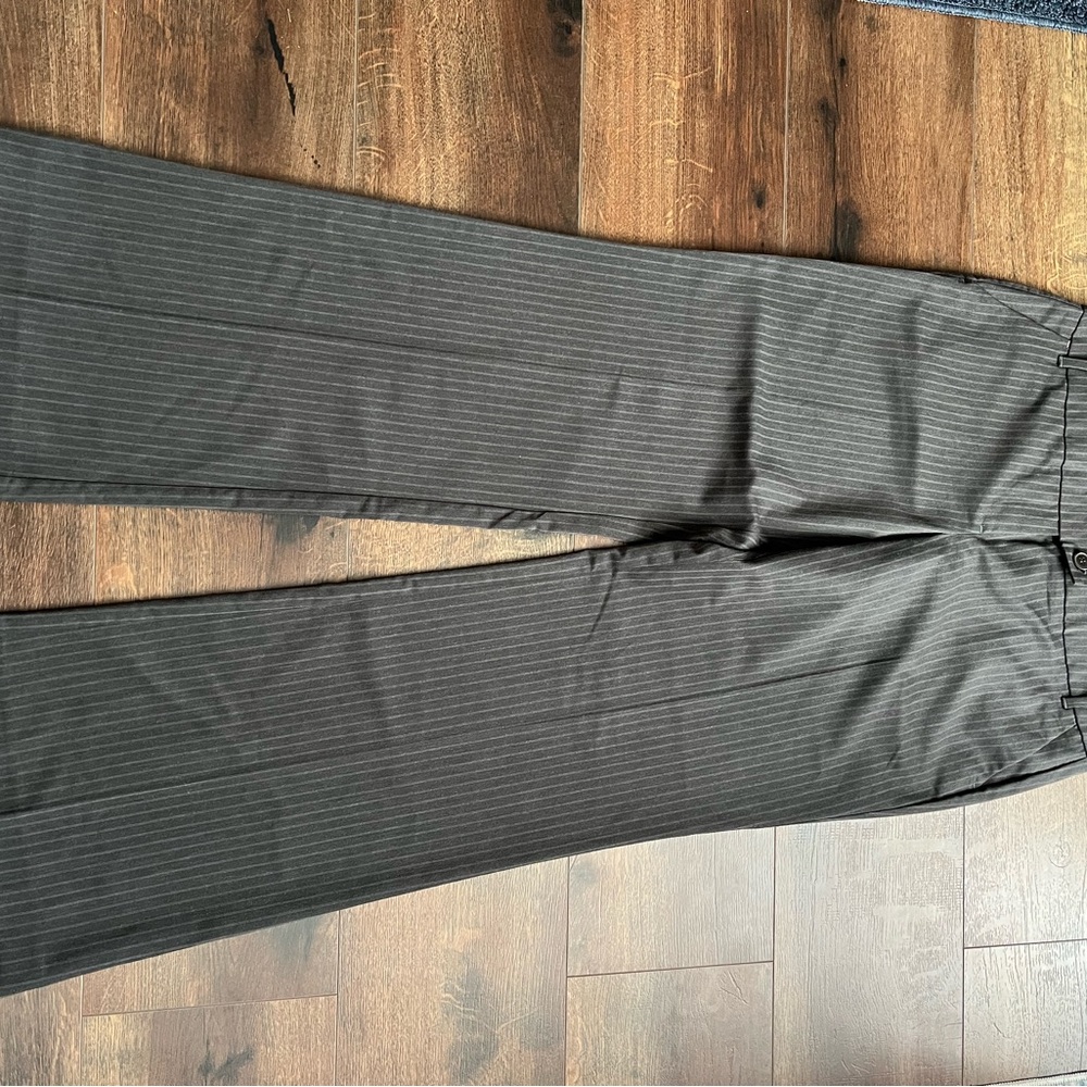 New York & Company Women’s Charcoal Pinstripe Pants